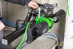 Использование станины для алмазного бурения Eibenstock BST 162 H