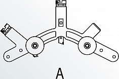 Сегмент A роторного трубореза для ПВХ труб Reed In-Line Rotary Pipe Cutter PLAS1