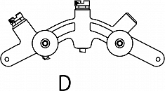 Сегмент D роторного трубореза для ПВХ труб Reed In-Line Rotary Pipe Cutter PLAS2