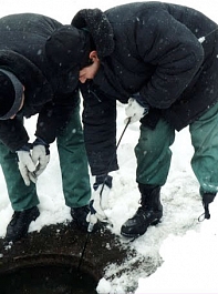 Управление штангами аппарата для прочистки канализационных труб General Pipe Cleaners Питон-Е (RD-E)